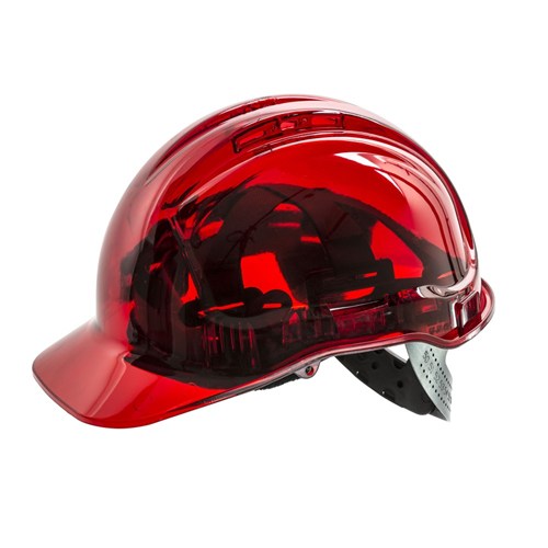 FRONTIER CLEARVIEW HARD HAT VENTED PREMIUM RED
